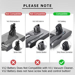 다이슨 V12 배터리 용 25.2V 6000mAh 다이슨 SV20 SV34 SV35 절대 V12 푹신한 사이클론 V12 진공 청소기 용
