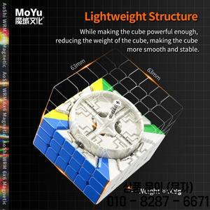 Moyu Aoshi WRM 6X6X6 자기 매직 스피드 큐브 스티커가없는 전문 Fidget 장난감 Cubo Magico 퍼즐