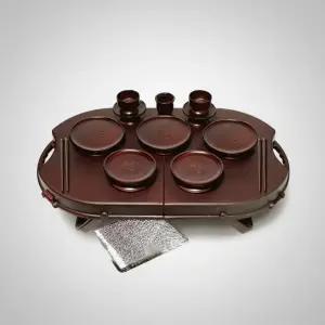 휴대용 제기세트 14P 성묘용 제수용품 가벼운 보관가방 포함 실속구성