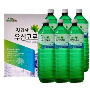 지리산 우산 고로쇠 수액 100% 1.5L x 6병 인삼향 자연채취 봄 한정 고로쇠물 부모님 건강 물