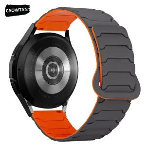 삼성 갤럭시 워치7/6/5 프로/4 클래식용 스트랩 마그네틱 실리콘 얼티밋 코레아 팔찌 화웨이 GT6/5/4/3 프