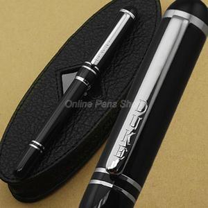 듀크 블랙 앤 실버 만년필 M 펜촉 쓰기 용품 GFP014 0.5mm
