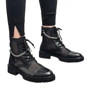 여름 워커 메쉬 앵클 남성 패션 부츠