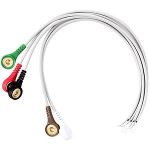 범용 심전도 리드선, 학생 실험용 ECG 수집 라인 전극 패드 연결 차폐 케이블