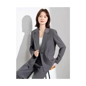 여자 정장세트 블랙 정장 세트 가을 겨울 고급 오피스룩 대학생 면접 BE4