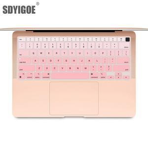Macbook Air13 M1 칩 A2337 보호 커버 실리콘 소프트 컬러 키보드 커버 용 노트북 키보드 필름 영어 레이아웃 2020 신규