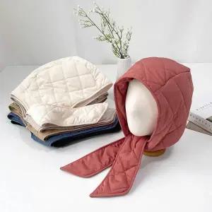 [하프클럽/다잇템]여자 패딩바라클라바 끈달린 보닛햇 모자