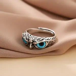 복과 돈을주는 카리스마 부엉이 반지 s925