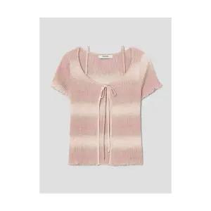 에잇세컨즈 그라데이션 반소매 셋업 가디건 카디건 라이트 핑크1015916