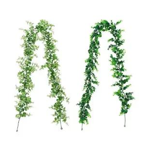 (이거찜) 유칼립투스 넝쿨조화 꽃리스 담쟁이넝쿨 ulf9+7oil