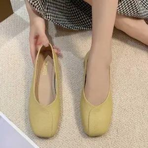 여성 둥근코 청키 힐 펌프스 발편한 예쁜 구두 WDB3E4E