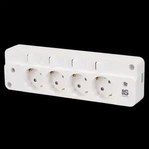 노출콘센트 (개별 고용량멀티탭4000w 전기콘센트3구 스위치형) 4구