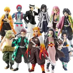 귀멸의칼날 애니메이션 귀멸 칼날 피규어 카마도 탄지로 액션 아가츠마 젠이츠 네즈코 전사 PVC 수집품