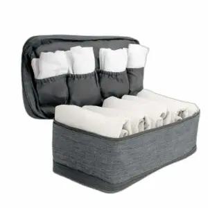 파우치 속옷 양말 휴대용 여행 대용량 정리 그레이