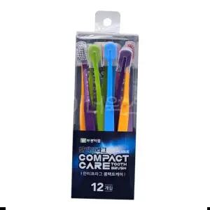 와이드헤드칫솔 부광 안티프라그 콤팩트케어 칫솔 12개입