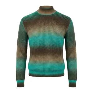 [레노마 옴므]레노마 모혼방 반폴라 그라데이션 니트 민트 ROHMKT67A