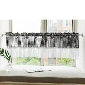 [골드스마일]주방 미니 창문커픈 가리개 레이스 바란스 150x45cm