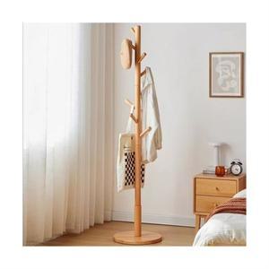 스피드박스 원목 스탠드 옷걸이 행거 원판형 38*172cm
