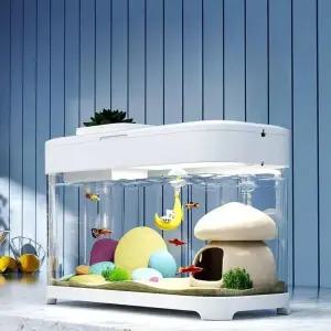 무환수 어항 미니 일체형 자동 필터 세트 자동청소 수조