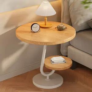 원형 사이드 테이블 미니 유리 거실 원목 소파