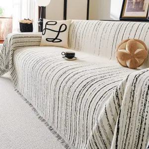 모던 덮개 소파 매트 스트라이프 쇼파덮개 깔개