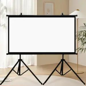 빔스크린 인치 대형 프로젝터 스크린 홈시네마 액자형 무타공 학원용