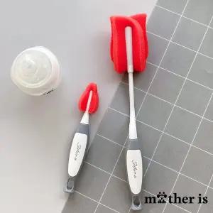 [마더이즈] 플라워 실리콘 스펀지 젖병솔세트