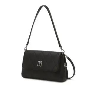 [닥스](강남점)DCBA6E431BK [아가일] 블랙 아가일 패턴 소가죽 플랩형 숄더백