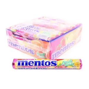 멘토스 푸르티향 37.5g(1타 24개입)/간식/젤리/뉴/레인보우/사탕/멘토스100/과일/맛/멘토스그레이프/향/딸