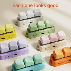 Free3 블루투스 페이지 터너 키패드 전자책용 3버튼 휴대용 리모컨 사진 촬영 뮤직  전환