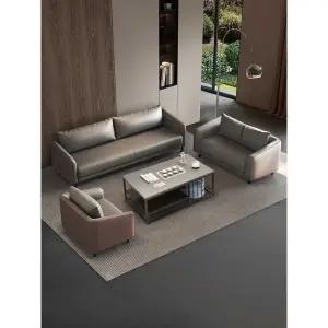 사무실 쇼파 세트 1인용 3인용 업무용 라운지 가죽