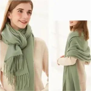 모조 캐시미어 단색 수술 와이드 머플러 겨울 목도리 11색 WFLA1ZN