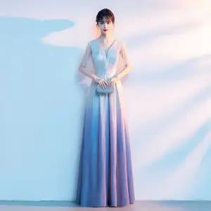 연주복 단체복 연주회 합창단복 무대복 하늘색 합창드레스