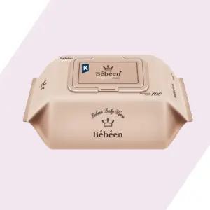 BEBEEN 오리지널 플러스 물티슈 캡형 100매 (리뉴얼) 10개