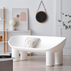 플라스틱 소파 의자 화이트 라운지 수영장 방수 쇼파