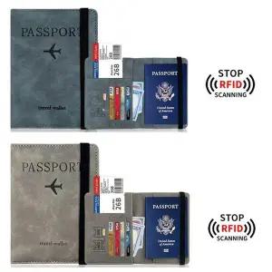 [골드스마일]여권 항공권 지갑 케이스 RFID방지 여권지갑