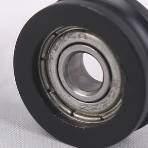 4156mm U형 홈 나일론 코팅 플라스틱 미니 풀리 롤러 휠 604 베어링 델린 랩핑