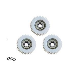 3PCS 47.5x13.5mm | 38x12mm 유광 기어 36개의 톱니가 있는 베어링 휠 허브  자전거용 나일론