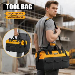 1개의 헤비 듀티 공구 가방 포켓이 포함 휴대용 빈 상자 정리함 조절 가능 어깨끈이 정리