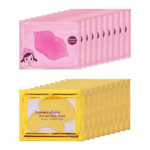 20쌍 립 마스크 및 마스크, 언더 패치, 립 마스크 스킨케어, 신부 들러리 선물, 여성용 작은 선물, 여성용 미니 선물, 대량 선물, 바첼로렛 파티 혜택, 갈렌타인 데이 파티 혜택