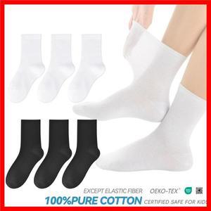 어린이 순면 무봉제 양말 여름용 메쉬 얇은 종아리 중간 스타일 학생들이 학교에 착용하기에 적합하며 스포