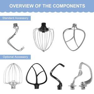 [호환제품] 더블 반죽 후크  스탠드업 식품 믹서가 포함된  5L 6 속도 800w