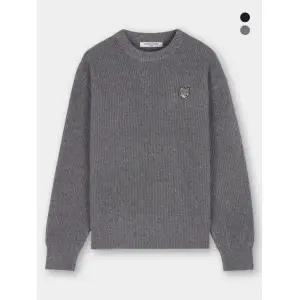 [메종키츠네] 폭스 헤드 패치 와플 라운드 긴팔 니트 [2color]