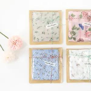 아사 면 손수건 여성 선물 포장 가제 에티켓 큰 반다 COZ6+9Qdz