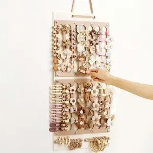 대형 진열대 머리띠정리대 악세사리트레이 핀 보관 띠 정리 끈 헤어 WFISANU