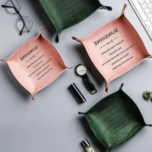 소 가죽 멀티정리함 악세사리정리함 화장대 트레이 함 데스크 정리 WFISBG5