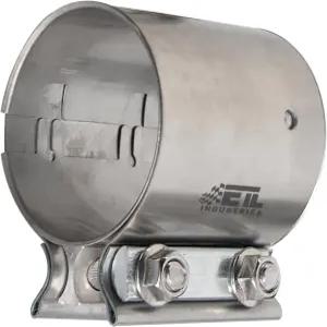 ETL 인더스트리 2.5인치 배기 클램프 버트 조인트 밴드 슬리브 커플러 304 스테인리스 스틸