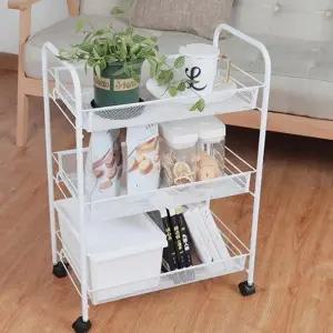 [아도라하우스] 철제 수납 트롤리 3단