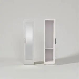아도라퍼니처 M9027 수납 거울도어 슬림 옷장