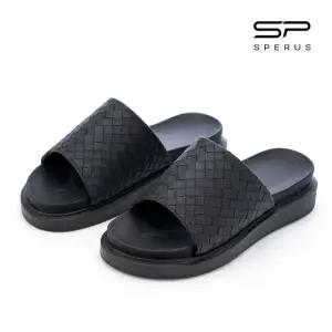 스페루스 쿠션감 좋고 편안한 착용감의 국산 남성 슬리퍼 블랙온슬리퍼